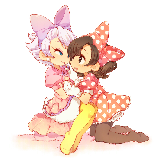 minnie mouse and daisy duck (mickey mouse & friends) drawn by kiri_futoshi