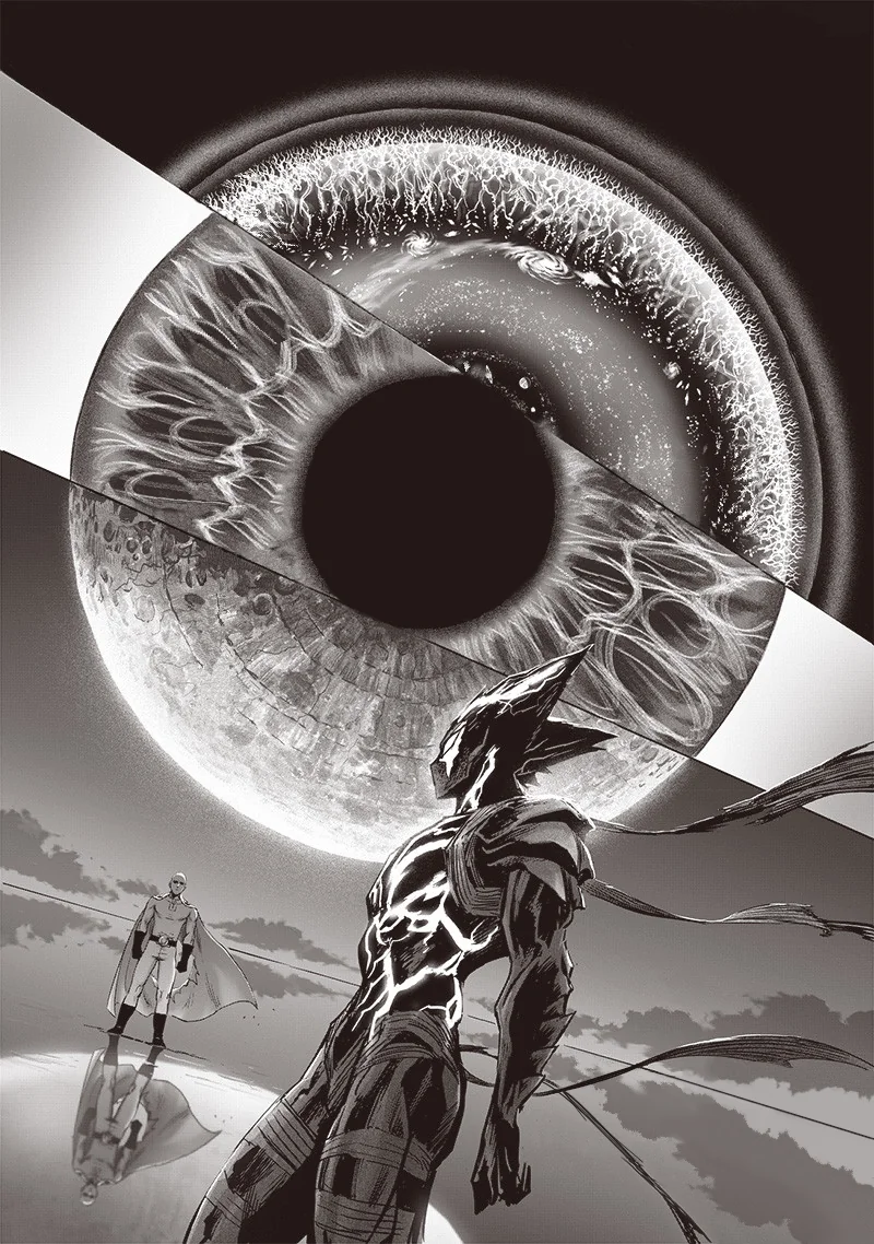 garou and awakened garou (one-punch man) drawn by murata_yuusuke