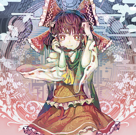hakurei reimu (touhou and 1 more) drawn by organ_derwald