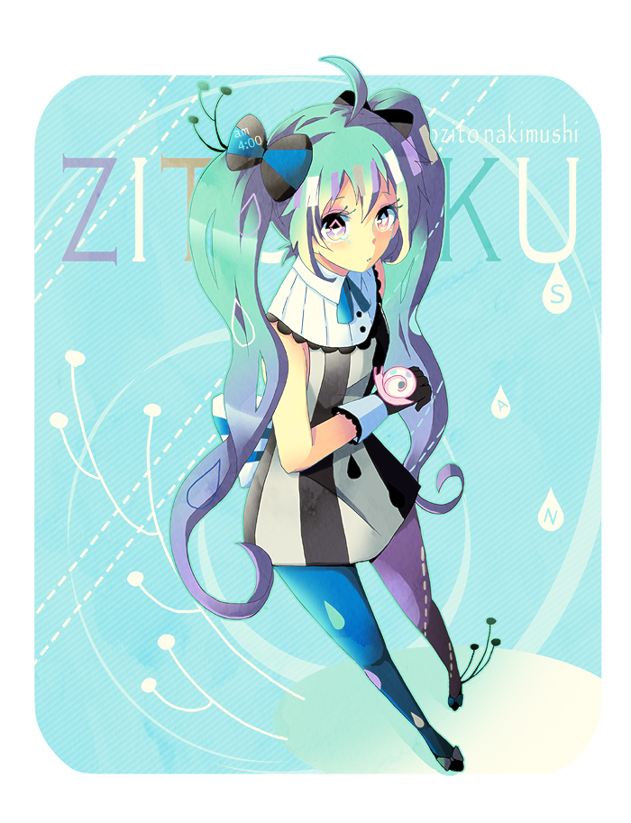 hatsune miku and jito miku (vocaloid) drawn by kuga_asumi