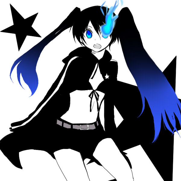 black rock shooter (black rock shooter) drawn by kino_hazuki