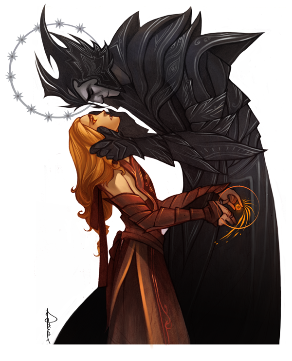 sauron and morgoth (tolkien's legendarium and 1 more) drawn by phobso