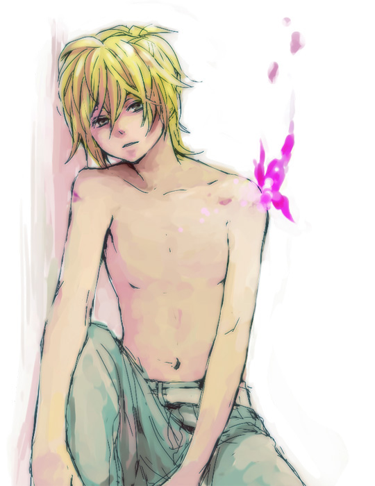 kagamine len (vocaloid and 1 more) drawn by kuwahara_souta