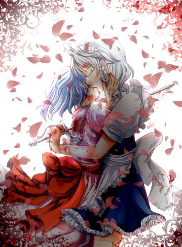 remilia scarlet and izayoi sakuya (touhou) drawn by asano_tomoya