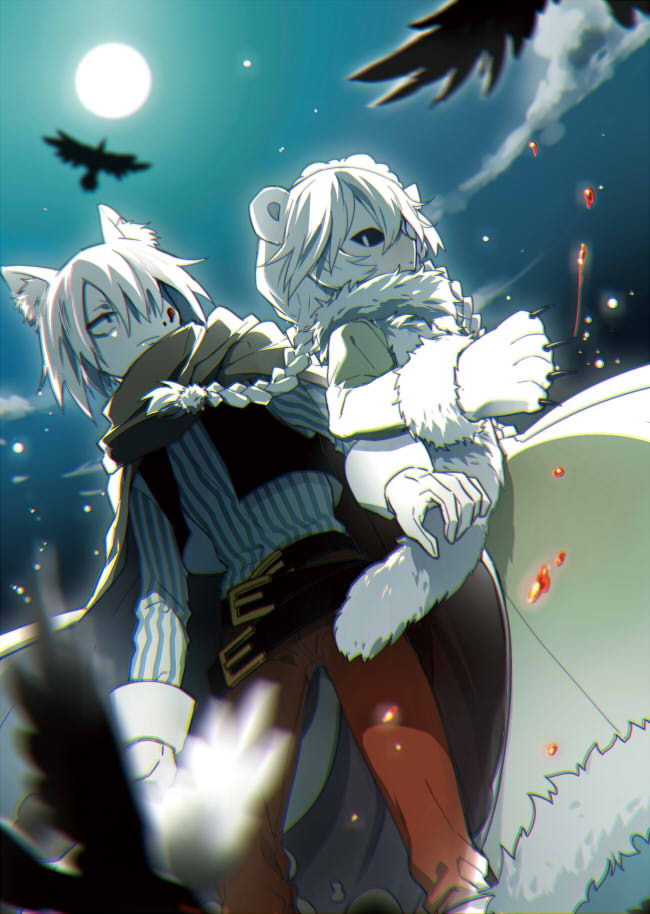 rocma and shirogane (funamusea and 1 more) drawn by wuliu_heihuo