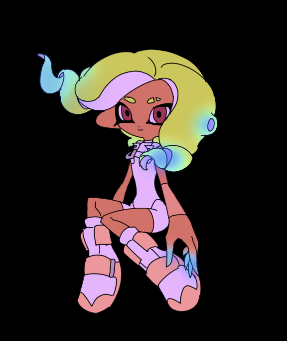 octoling player character, octoling girl, and agent 8 (splatoon and 2 more) drawn by ikki_(gsl_9708)