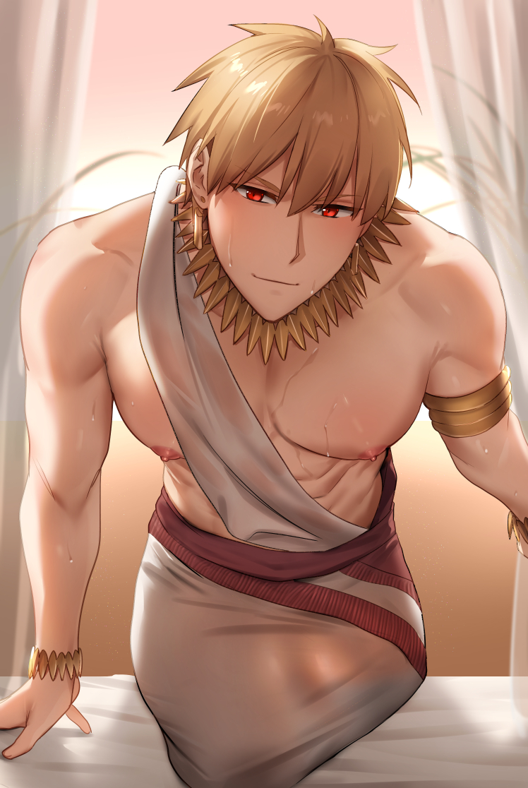 gilgamesh (fate and 1 more) drawn by bchlmnr