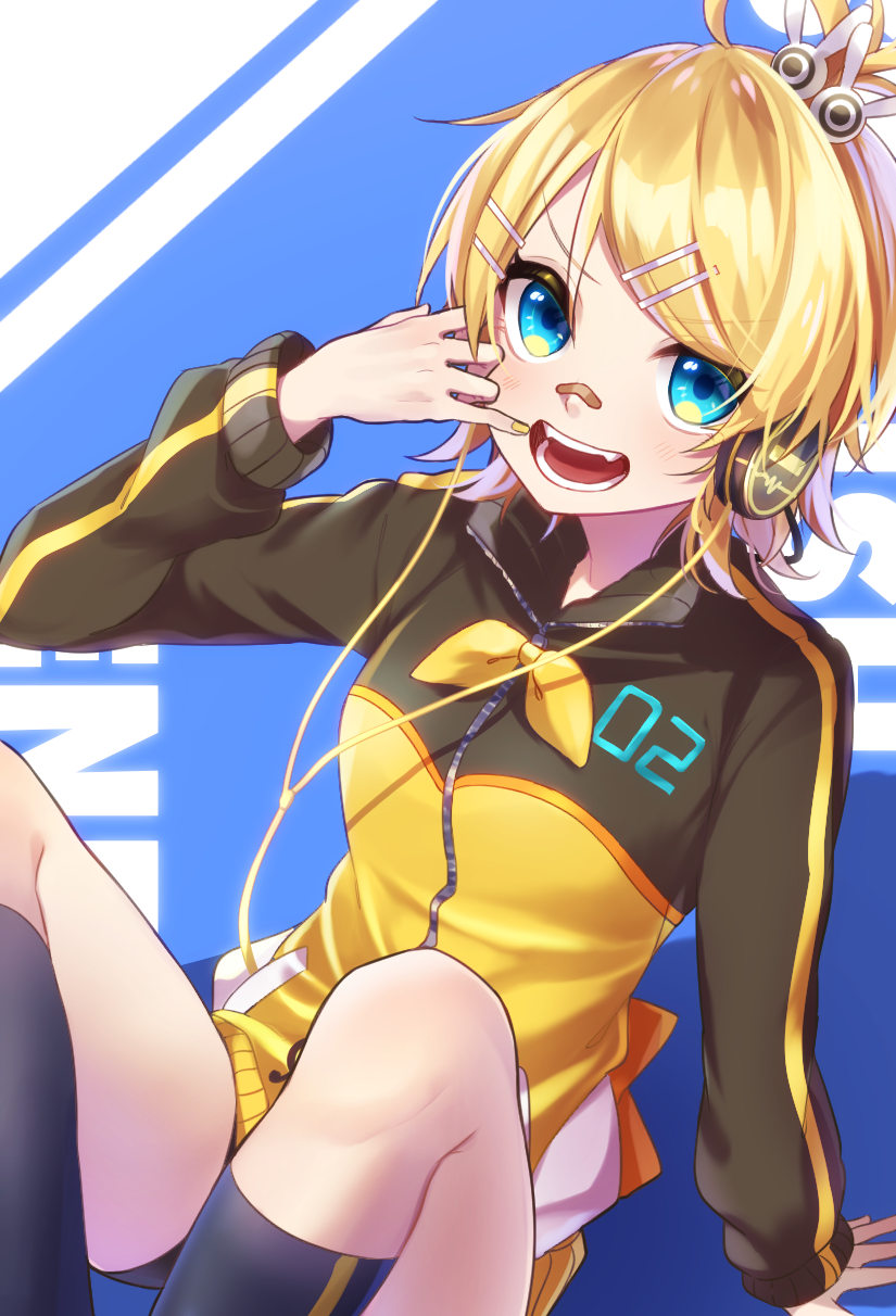 kagamine rin (vocaloid and 1 more) drawn by soramame_pikuto