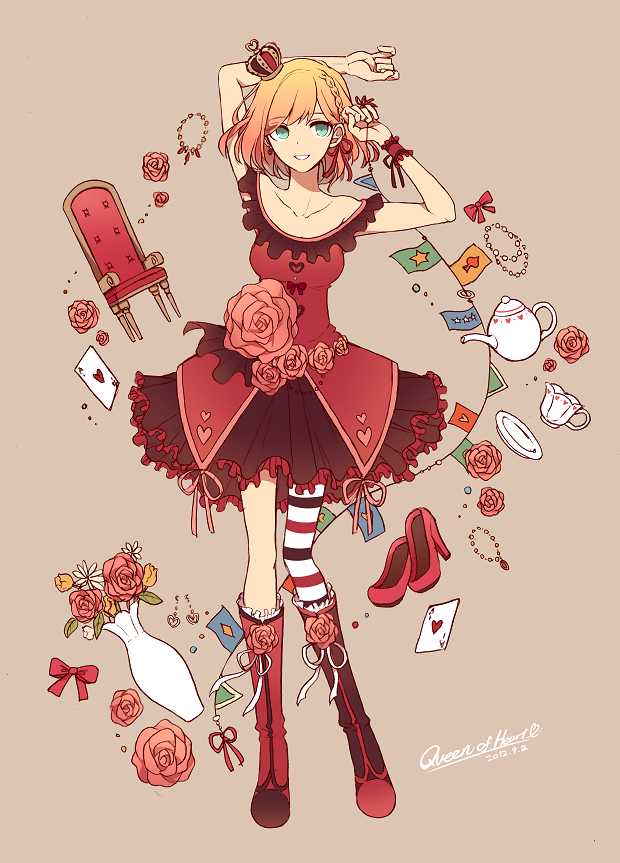 queen of hearts (original and 1 more) drawn by shivue