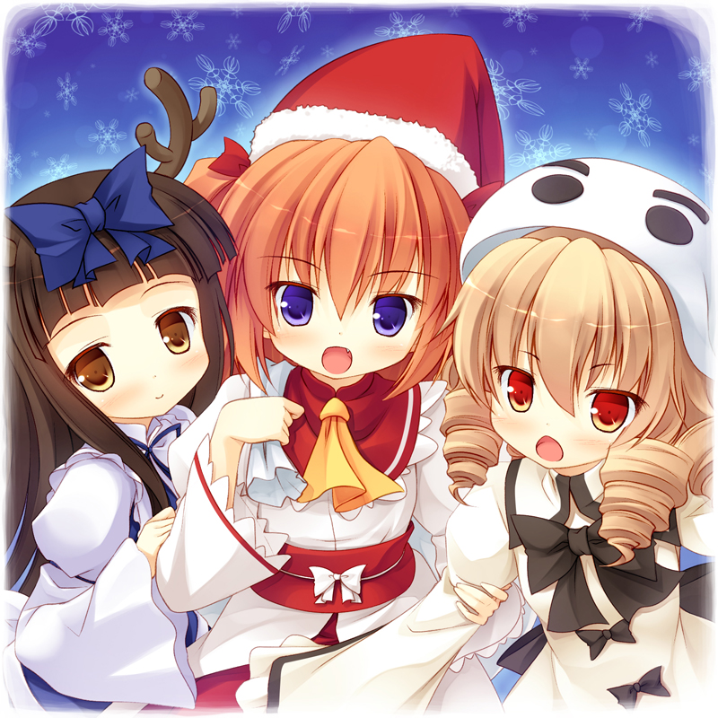 star sapphire, luna child, and sunny milk (touhou) drawn by yuku_(kiollion)