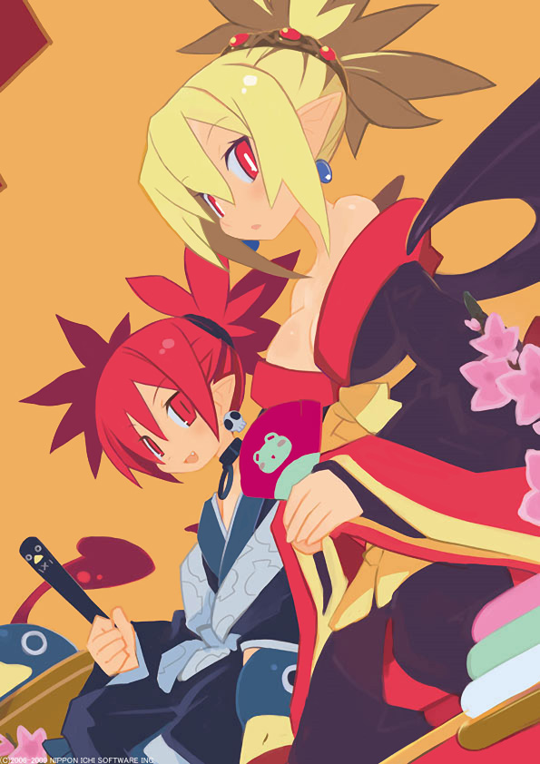 etna, prinny, and rozalin (disgaea and 1 more) drawn by harada_takehito
