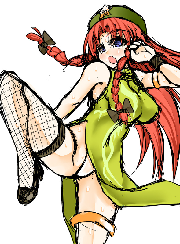 hong meiling (touhou and 1 more) drawn by mabuchoco_m