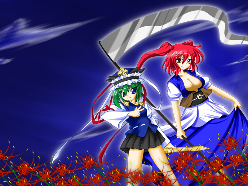 shiki eiki and onozuka komachi (touhou) drawn by natsuha900