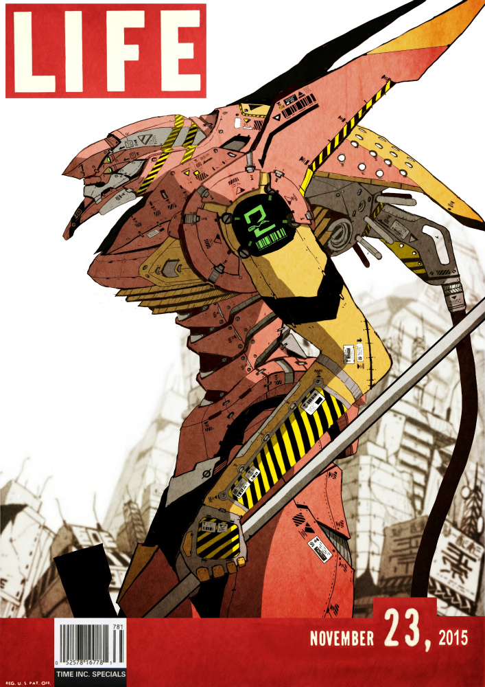 eva 02 (neon genesis evangelion and 1 more) drawn by czn