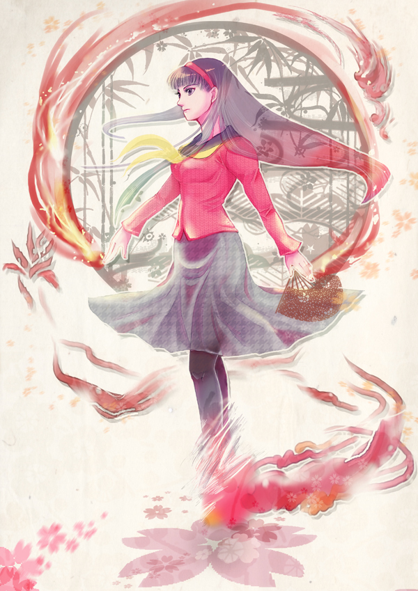 amagi yukiko (persona and 1 more) drawn by 7tsu