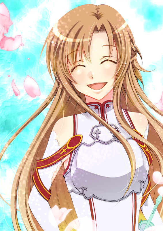 asuna (sword art online) drawn by chiha_nae