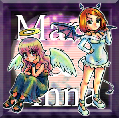 mouri anna and kawai maria (akuma to love song) drawn by 1014
