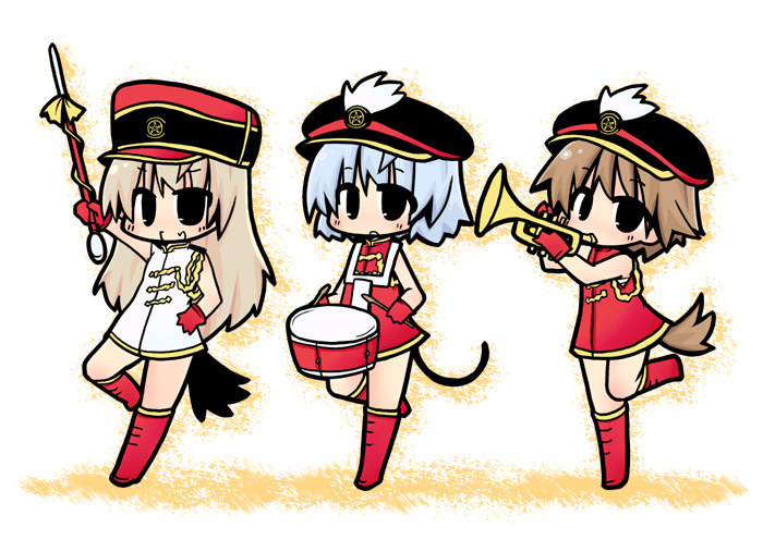 sanya v. litvyak, eila ilmatar juutilainen, and miyafuji yoshika (world witches series and 1 more) drawn by luu
