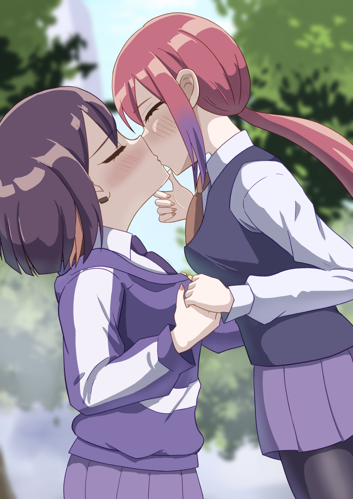 yuutani yuu and mizutori atori (bad girl) drawn by ukitouchtypist