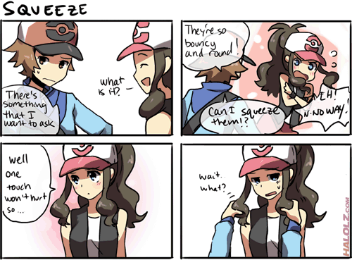 hilda and hilbert (pokemon and 1 more) drawn by weee_(raemz)