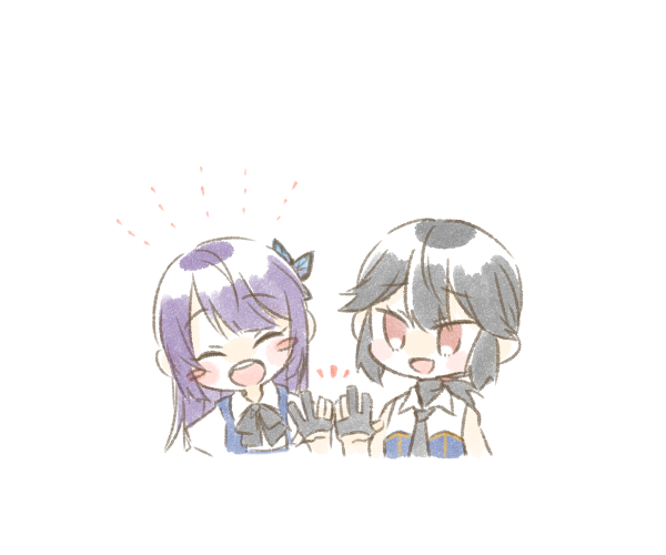 funada kiito and nagasawa yuki (assault lily) drawn by rebi