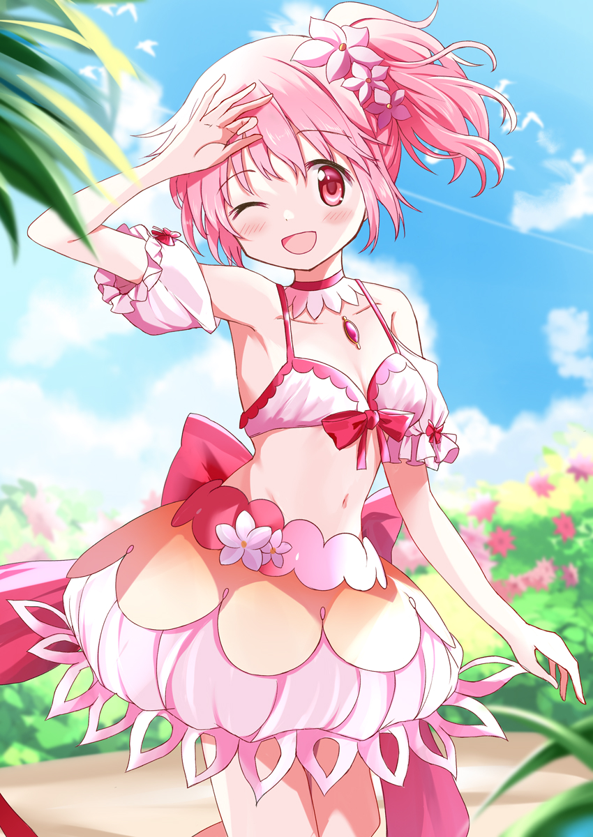kaname madoka (mahou shoujo madoka magica and 1 more) drawn by rikopin