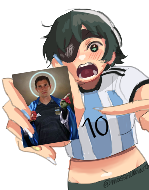 himeno, jesus, lionel messi, and emiliano martinez (chainsaw man and 2 more) drawn by masshumaro