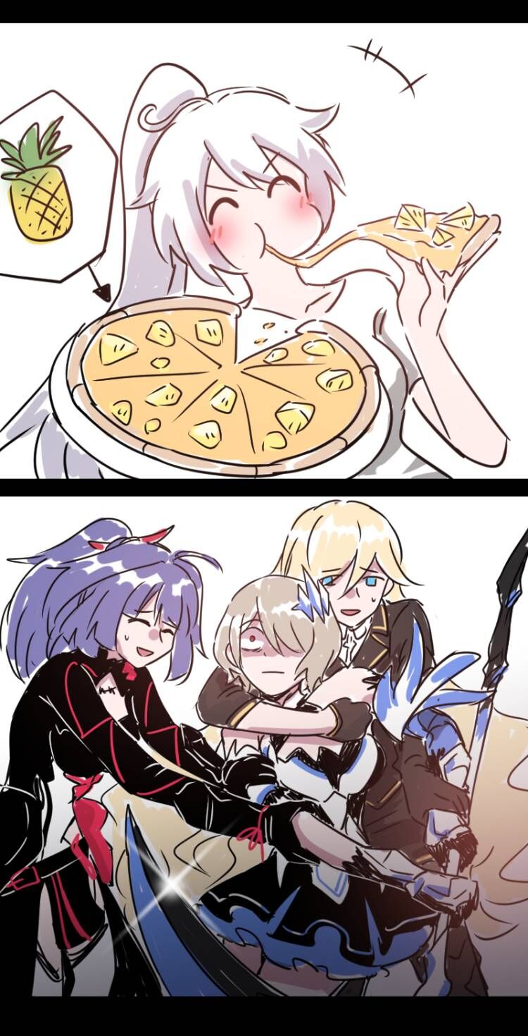 kiana kaslana, raiden mei, rita rossweisse, and durandal (honkai and 1 more) drawn by songqi53060837