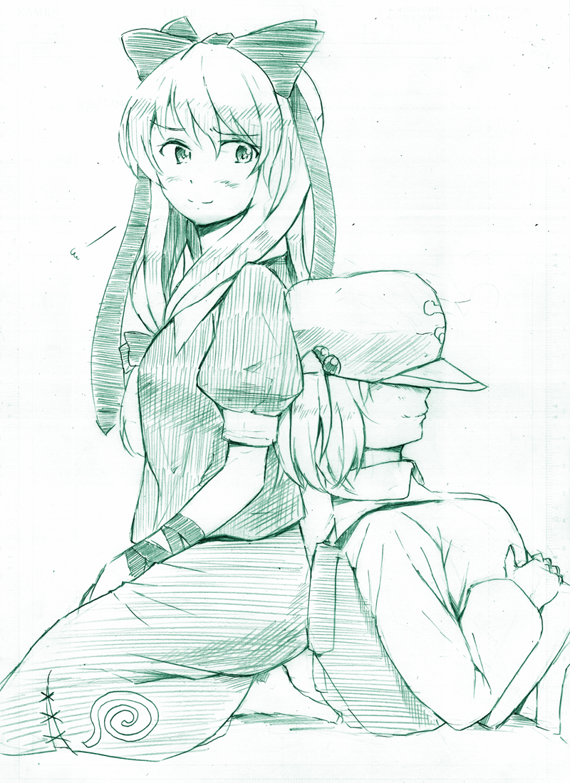 kawashiro nitori and kagiyama hina (touhou) drawn by vent_arbre