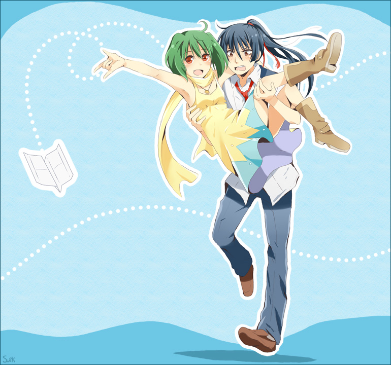 ranka lee and saotome alto (macross and 1 more) drawn by suikka