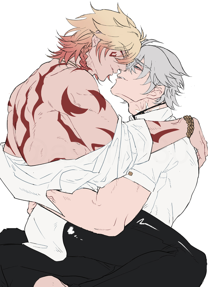 phainon and mydei (honkai and 1 more) drawn by k-996