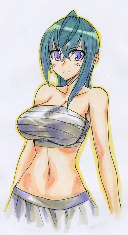 kannagi itsuki (sora wo kakeru shoujo) drawn by kikuta