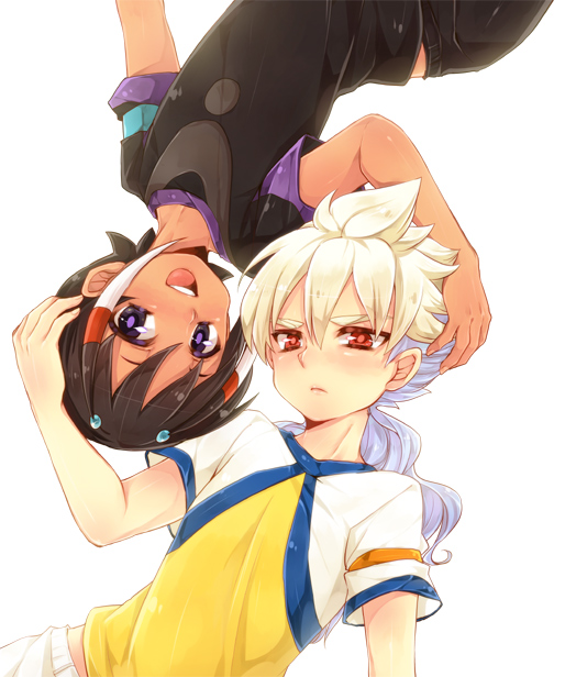 hakuryuu and shuu (inazuma eleven and 1 more) drawn by tobi_(one)