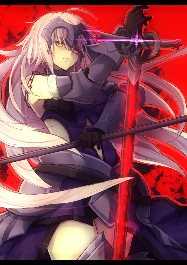 jeanne d'arc alter (fate and 1 more) drawn by yude