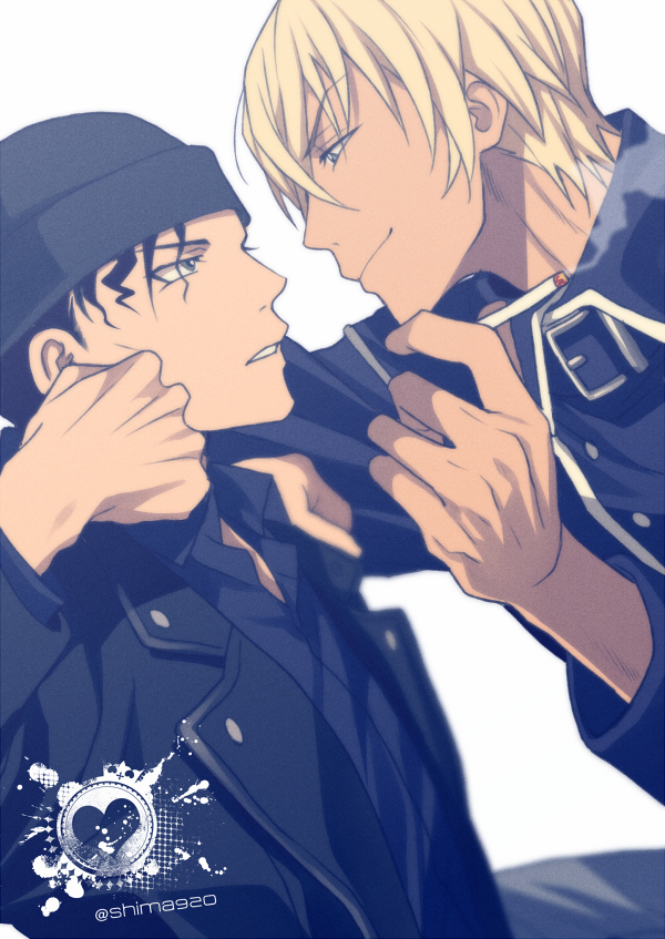 amuro tooru and akai shuuichi (meitantei conan) drawn by mashima_shima