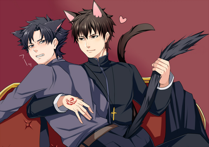 kotomine kirei and emiya kiritsugu (fate and 1 more) drawn by matsurikay2