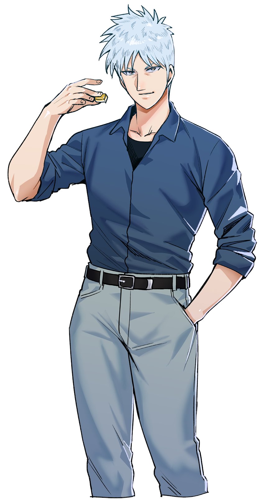 akagi shigeru (fukumoto mahjong and 1 more) drawn by synecdoche
