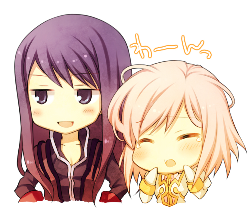yuri lowell and estellise sidos heurassein (tales of and 1 more) drawn by ayamisiro
