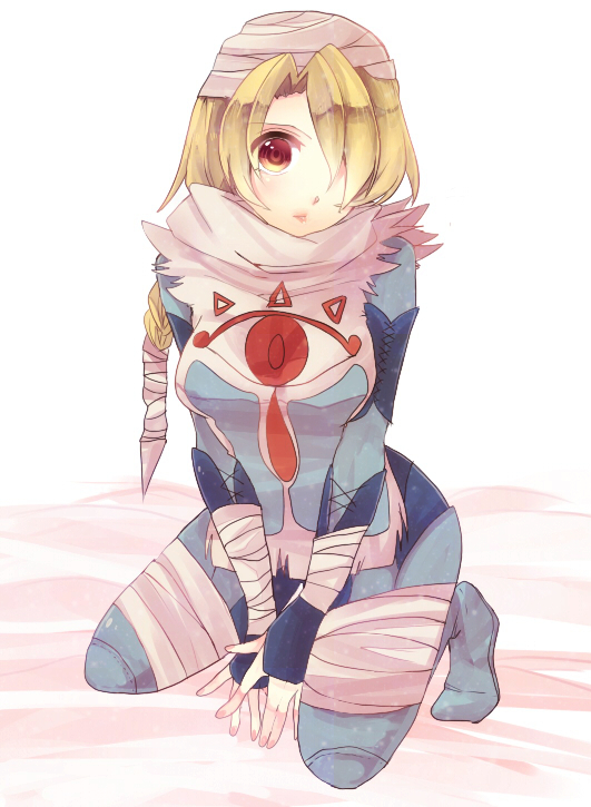 sheik (the legend of zelda and 1 more) drawn by juri_(akr)