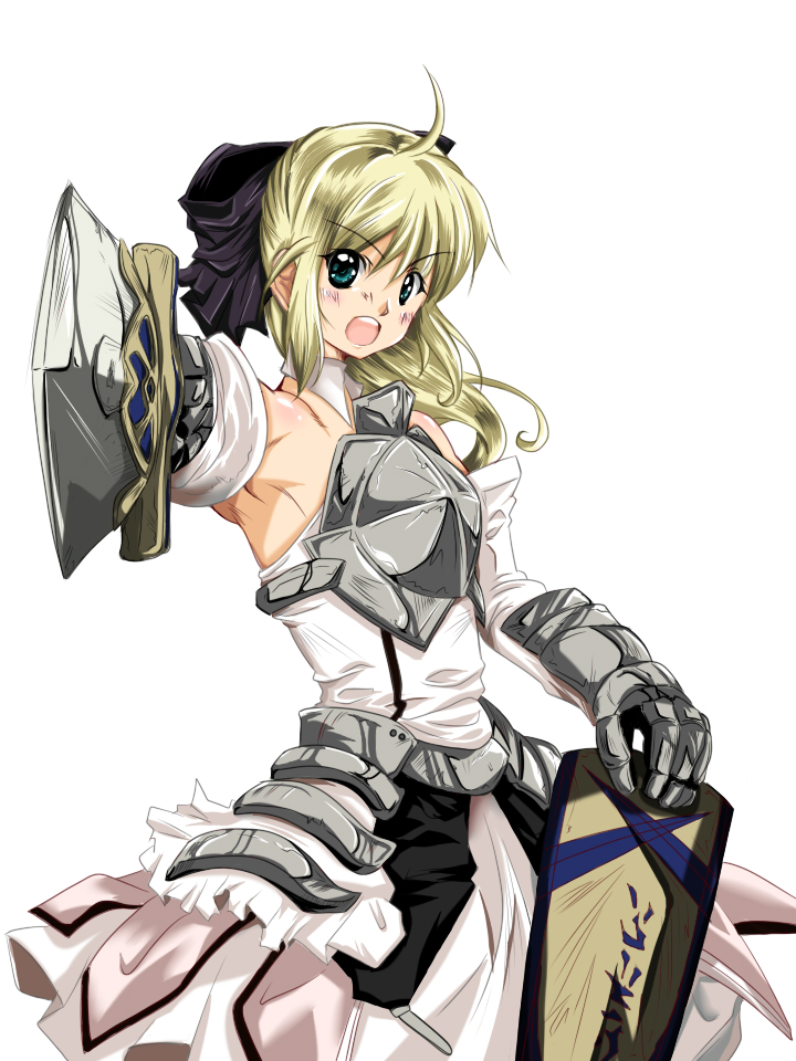 artoria pendragon and saber lily (fate and 1 more) drawn by shirokuro_ai_tama