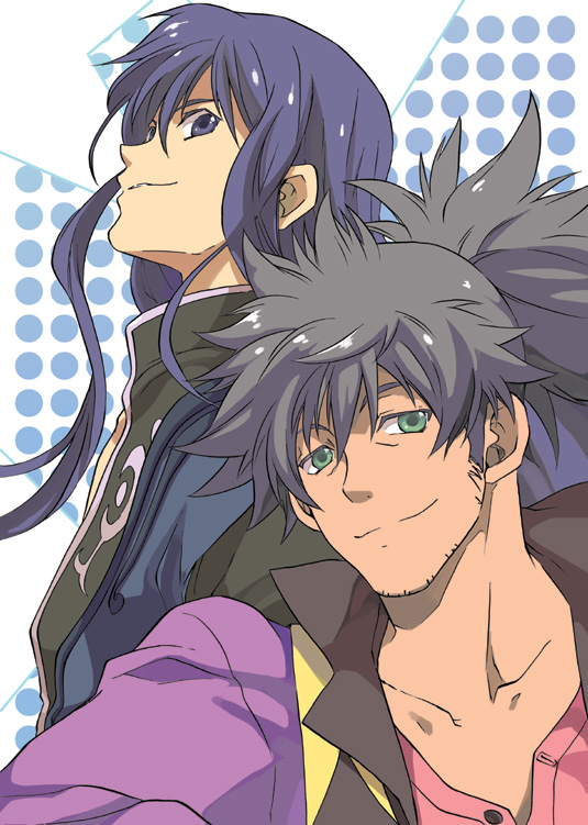 yuri lowell and raven (tales of and 1 more) drawn by ayumiso