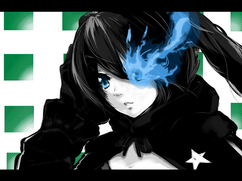 black rock shooter (black rock shooter) drawn by hyudora