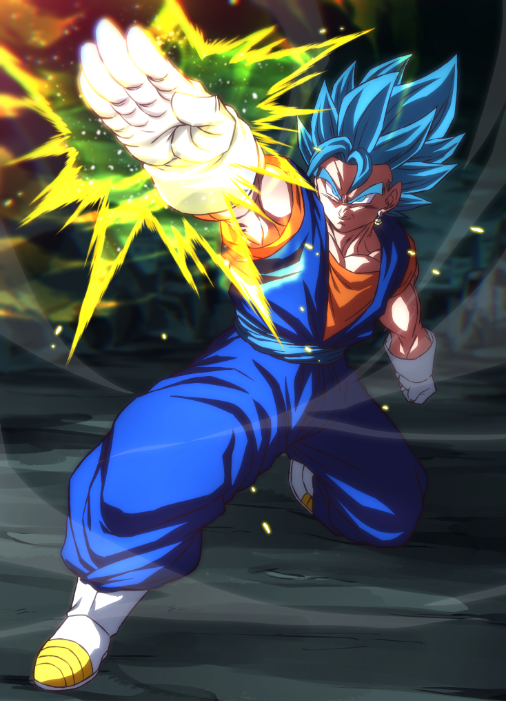 vegetto (dragon ball and 1 more) drawn by rom_(20)