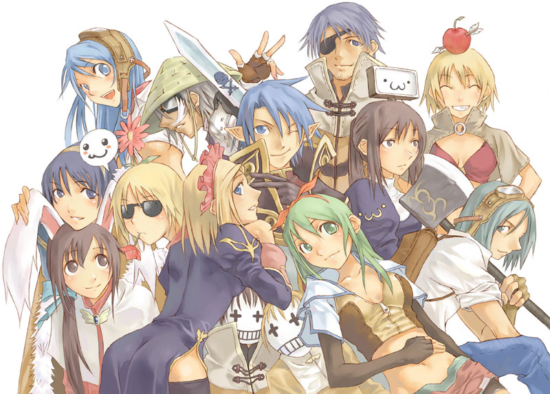 priest, acolyte, mage, hunter, wizard, and 1 more (ragnarok online) drawn by ushiki_yoshitaka