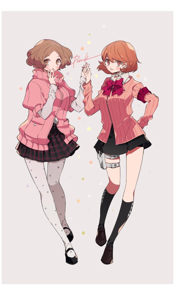 takeba yukari and okumura haru (persona and 2 more) drawn by ivxxx