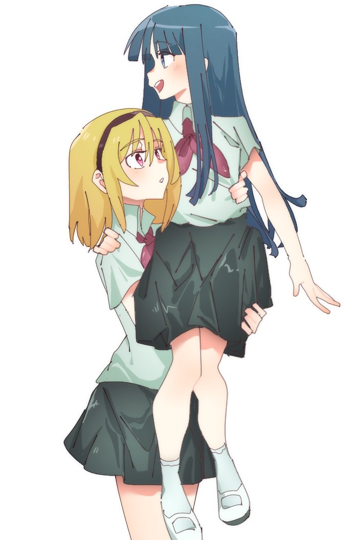 furude rika and houjou satoko (higurashi no naku koro ni and 1 more) drawn by 6npnmcuvsauiemp