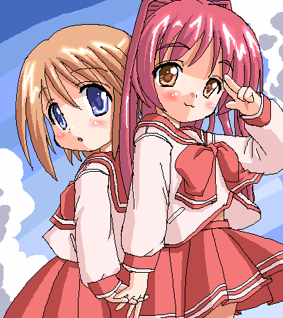 kousaka tamaki and komaki manaka (to heart and 1 more) drawn by kekyo