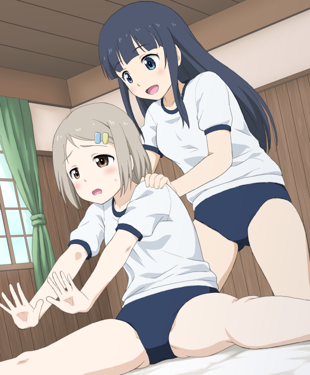saotome shizuno and hiraoka yuu (anitore! ex) drawn by kosyooka