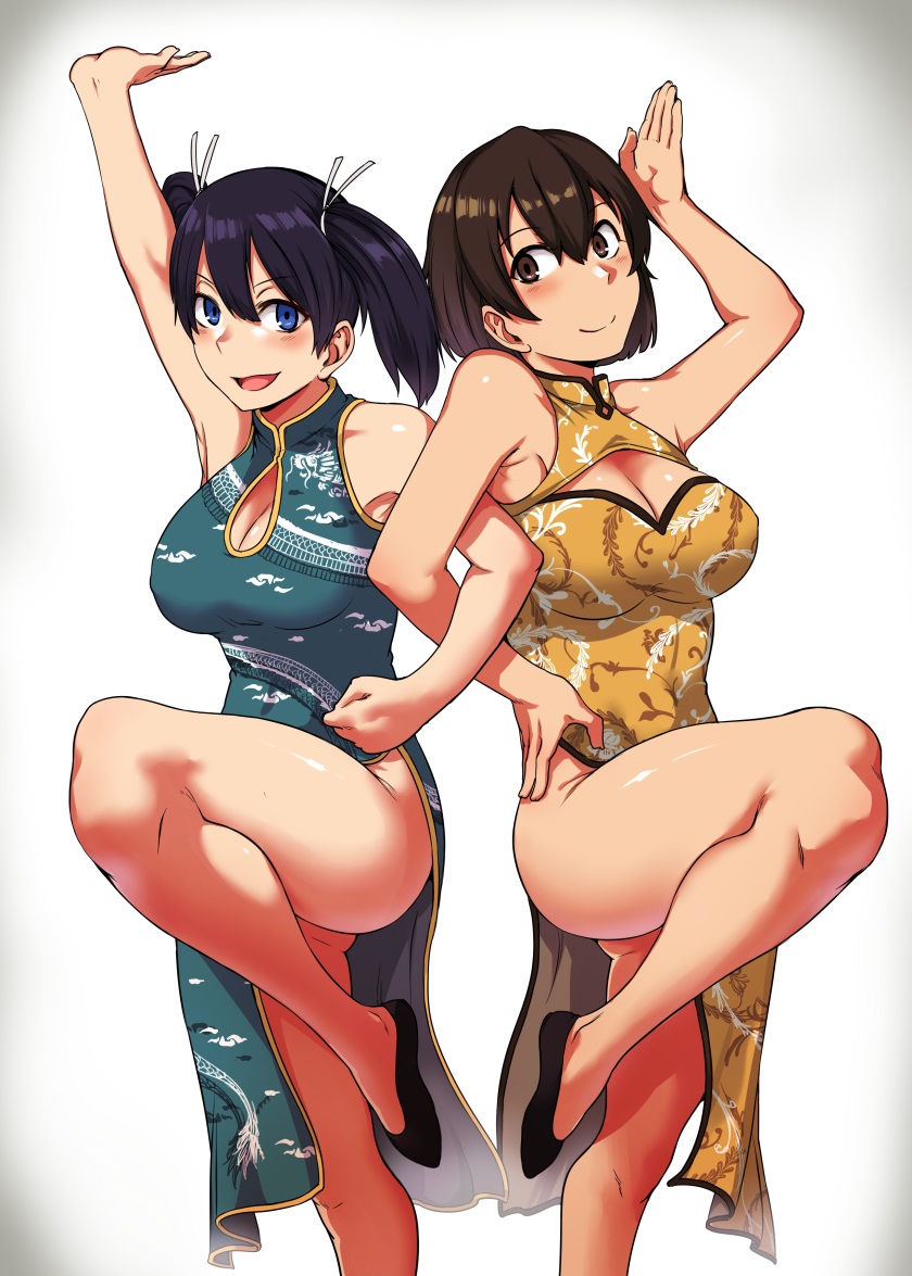souryuu and hiryuu (kantai collection) drawn by toritora