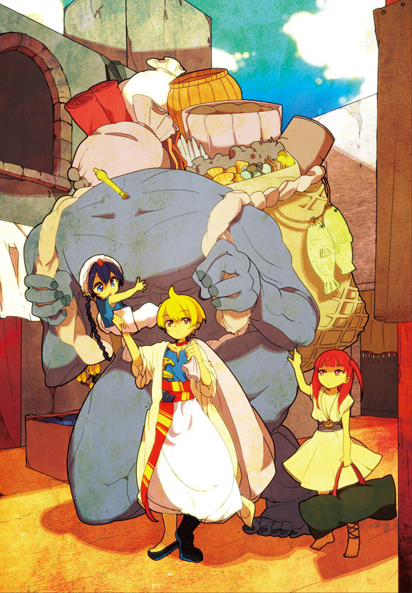 morgiana, aladdin, alibaba saluja, and uugo (magi the labyrinth of magic) drawn by rawan